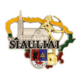 Šiaulių magnetas su katedra ir herbu
